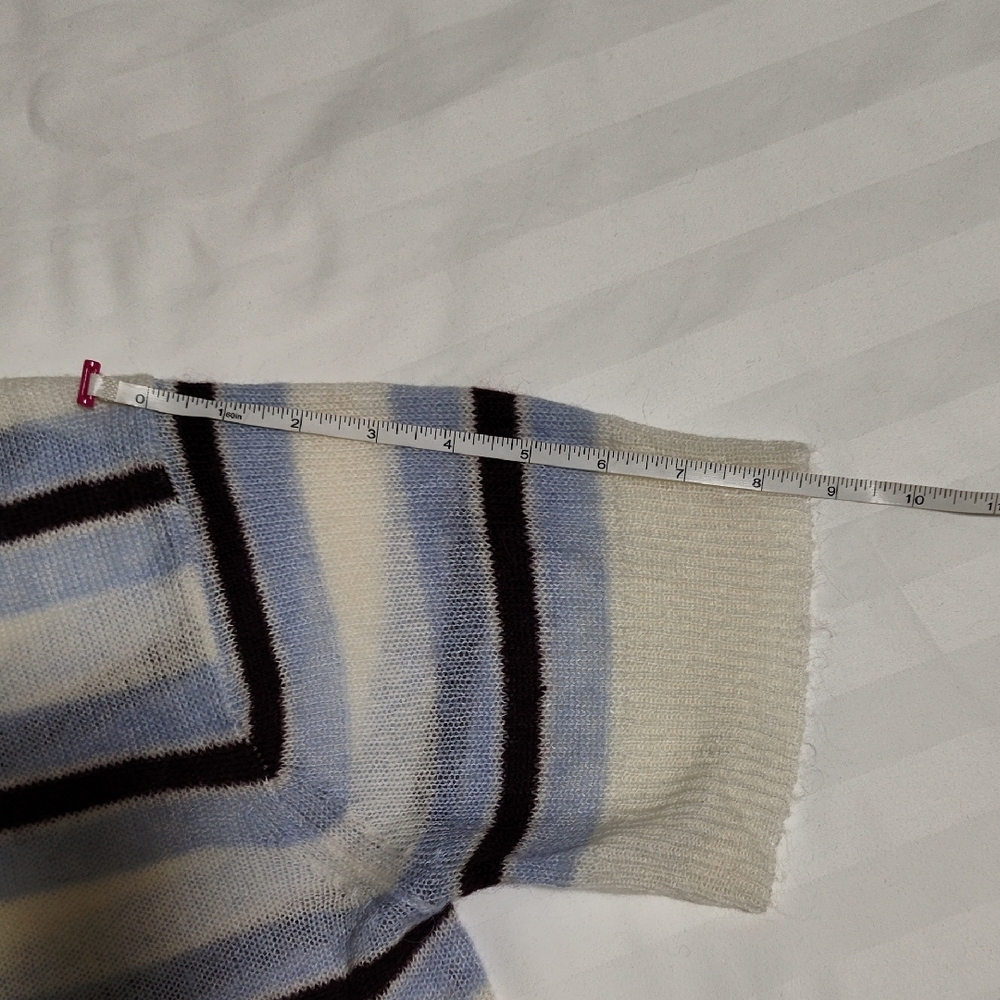 J. Crew Blue and Cream Striped Sweater - Picture 6 of 9